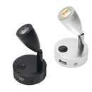 Ljojo 12V LED Reading Light with USB Charger for Camper Van Trailer Bed
