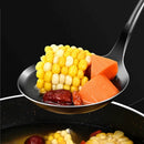 Ljojo 304 Stainless Steel Utensils Set with Wooden Handle - Black Color