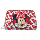 Ljojo Minnie Mouse Leather Makeup Bag: Stylish & Large Capacity Cosmetic Pouch