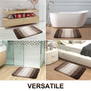 Ljojo 3D Non-Slip Bathroom Carpet 60x150cm Soft Absorbent Door Mat