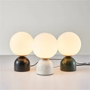 Ljojo Marble Table Lamp: Modern Nordic Glass Light for Living Room, Bedroom, Study