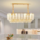 Ljojo Luxury Crystal Chandelier: Elegant LED Dining Room Bedroom Lamp