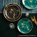 Ljojo Marble Plate Set for Western Cuisine Dining and Events