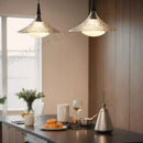 Nordic Canopy Shaped Glass LED Pendant Lights Vintage Stylish Chandelier by Ljojo