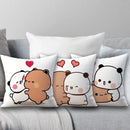 Ljojo 45x45 Cushion Cover, Cute Square Pillowcase, Birthday Wedding Gift