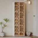 Ljojo™ Shoe Storage Box: Folding Organizer Rack with Magnetic Clear Door