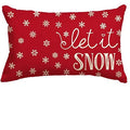 Ljojo Merry Christmas Tree Pillowcase - Winter Linen Decorative Sofa Waist Pillowcase 30X50cm