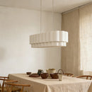 American Wabi Sabi Fabric Pendant Light Chandelier for Living Dining Room Loft by Ljojo