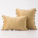 Black Tassel Pillowcases by Ljojo - Velvet Holiday Home Decoration Gift