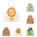 Ljojo Lion Truck Kitchen Apron with Cute Animal Design