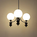 Ljojo Adjustable LED Glass Pendant Light Modern Nordic Style for Living Room Bedroom Dining Room