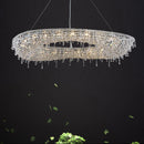 Modern Luxury Crystal Chrome Chandelier LED Pendant Lamp for Living Room by Ljojo