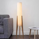 Nordic Retro Solid Wood Floor Lamp for Living Room - Original Fabric Decoration Lighting by Ljojo