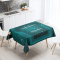 Elegant Ramadan Calligraphy Tablecloth for Eid Décor by Ljojo