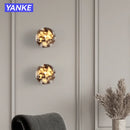 Cylindrical Marble Wall Lamp LED Luxury Natural Stone Light for Bedroom Living Room Hallway Staircase