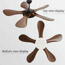 Ljojo 48-Inch Ceiling Fan with Remote Control and LED Light, Strong Winds, Mute Operation