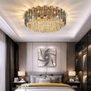 Nordic Gold LED Crystal Chandelier | Luxury Ceiling Light for Dining & Living Room | Ljojo