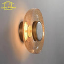 Italian Design LED Cracked Glass Wall Lamp Modern Minimalist Light Fixtures Home Decor Ljojo