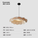 LED Pendant Light: Modern Korean Fabric Chandelier for Living Room - Ljojo