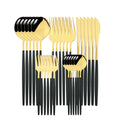 Ljojo 30-Piece Stainless Steel Cutlery Set for Kitchen Tableware