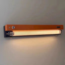 LED Wall Lamp Dimmable Orange Black Metal Acrylic Sconce Bedroom Parlor Shop - Ljojo
