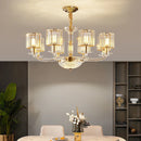Ljojo Luxury Crystal Glass Pendant Lamp for Living Room, Dining Room, and Bedroom