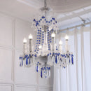 K9 Crystal Chandelier Pendant Light - Elegant White E14 LED Luxury Home Decor by Ljojo