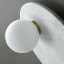 Ljojo Luxury Glass Sconce Wall Lamp | Marble Decoration for Bedroom Living Room