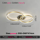 Ljojo LED Ring Ceiling Lamp Modern Creative Design for Living Room Hall Dining Bedroom