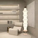 Nordic Minimalist Natural Silk LED Floor Lamp for Living Room & Dining Room by Ljojo
