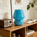 Korean Mid-Century Mushroom Glass Table Lamp | Ins Style Bedroom Decor by Ljojo