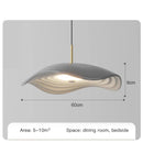 Ljojo Italy Valentina Resin Pendant Light: Modern Chandelier for Dining Room, Kitchen, Bedroom