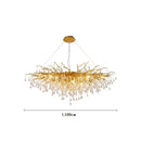 Ljojo Luxury Crystal Chandelier: Modern Tree Branch Design for Bedroom and Living Room Lighting