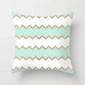 Light Blue Green Mint Geometric Print Boho Pillowcase Set by Ljojo