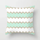 Light Blue Green Mint Geometric Print Boho Pillowcase Set by Ljojo