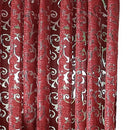 Ljojo Luxury Floral Jacquard Tulle Eyelet Curtains - European Style for Living Room