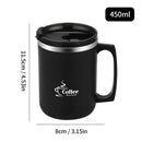 Ljojo Stainless Steel Insulated Coffee Mug with Handle