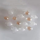 Ljojo 1/4/8pcs Pack 1cm Opening Globe G4 Glass Shade Replacement - D8cm D10cm 11mm Fitter Glass Lampshade Cover