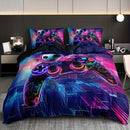 Ljojo 3D Basketball Controller Quilt Cover Set with 2 Pillowcases, High-definition Printing