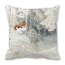 Ljojo Merry Christmas Pillowcase Cushion Cover for Festive Home Decor