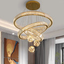 Ljojo Luxury Crystal Pendant Chandelier for Living Room Dining Room Lighting