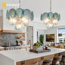 Blue Cloud Glass Pendant Light for Artistic Living Space by Ljojo