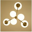 Modern Glass Ball LED Pendant Light Chandelier for Living Room by Ljojo