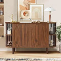 Ljojo™ Fluted Wooden Sideboard Buffet with Drawers and Shelves