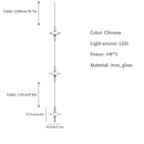 Ljojo Luxury LED Ceiling Chandelier for Home Decor