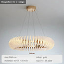 Ljojo Modern Acrylic Chandeliers LED Pendant Lights for Living Dining Room