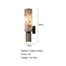 Ljojo Marble Wall Lamp: Elegant Stone Wall Sconce for Home Decor, Living Room, Bedroom