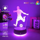Football 3D Night Light USB Touch Colorful Light Atmosphere Gift by Ljojo