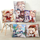Genshin Impact Ljojo Pillow Cases - Klee Xiao Venti Hutao Anime Printed Pillowcases