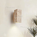 Ljojo Travertine Wall Light LED Bedroom Sconce - Wabi Sabi Decor for Living Room & Corridor